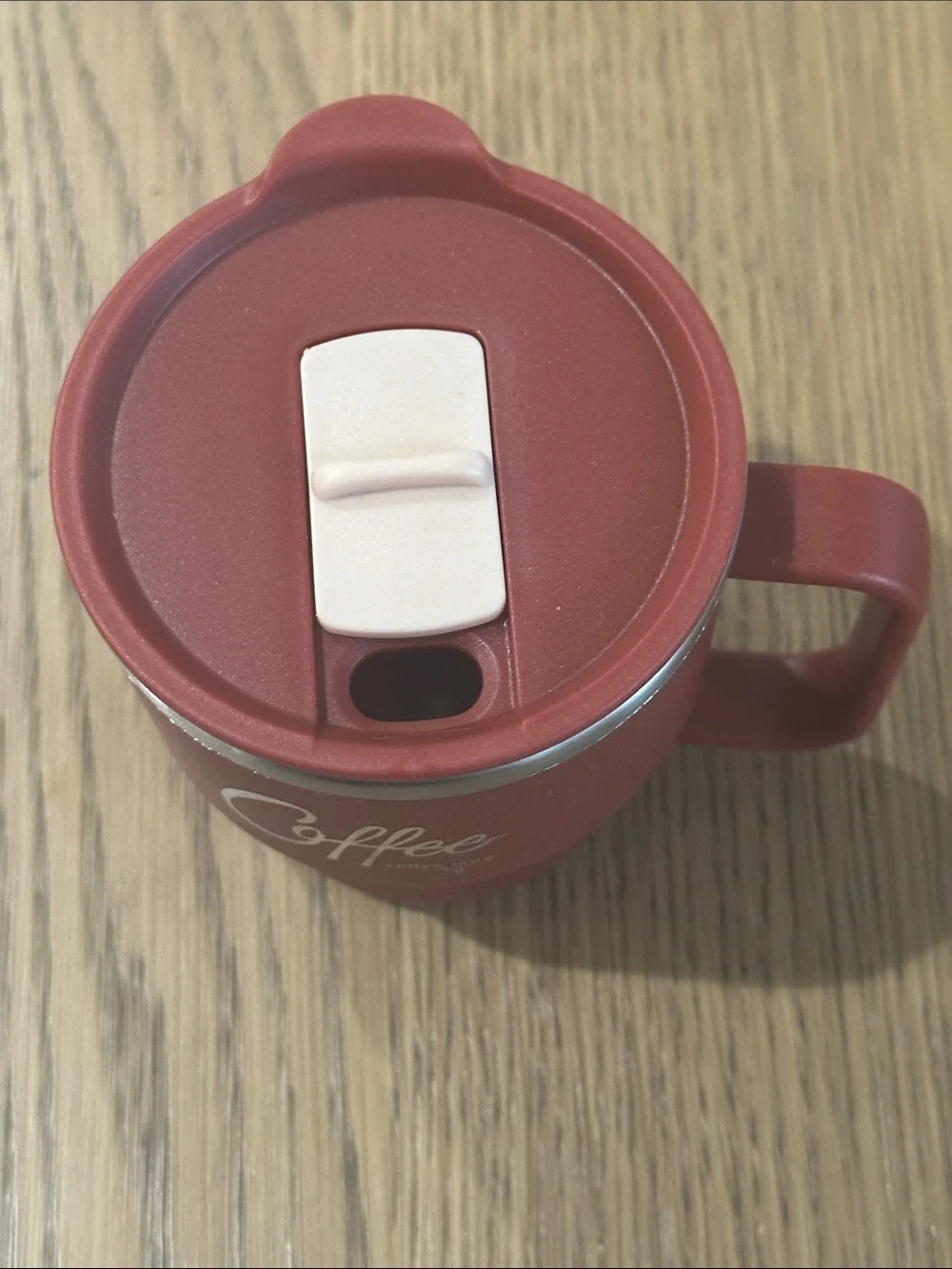 Coffee Red Insulated Travel Mug with Lid